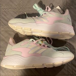 Adidas cloudfoam chaos sz 7.5 tennis shoes blue